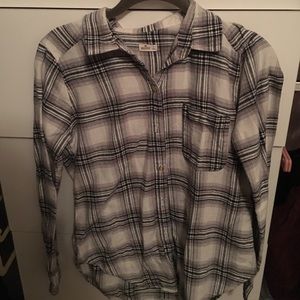 Hollister co plaid flannel shirt